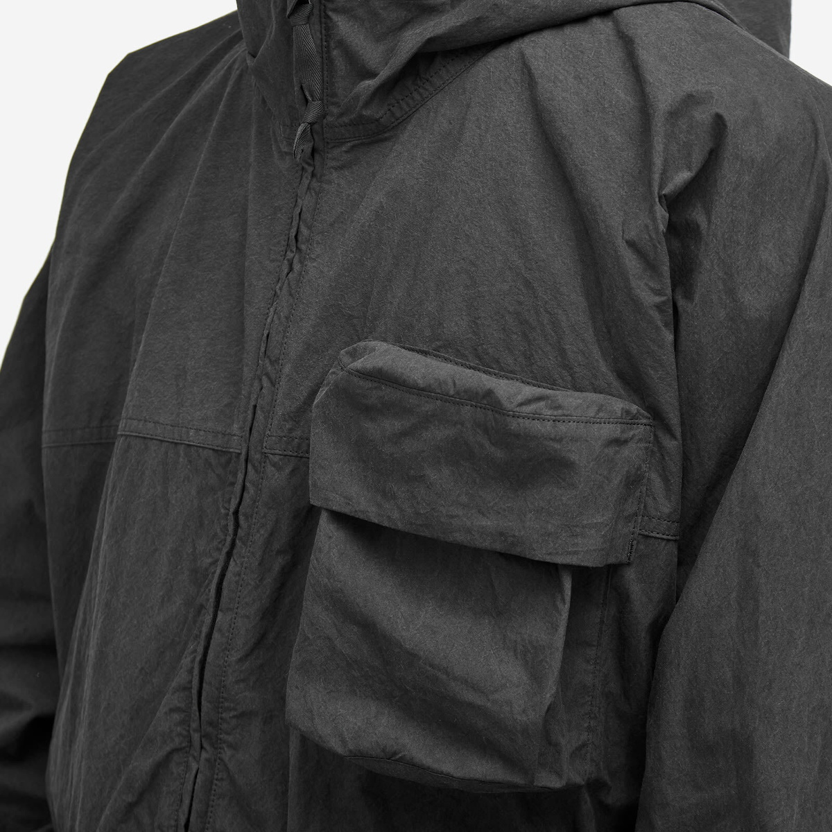 Snow Peak Men's Indigo C/N Parka Jacket in Black Snow Peak