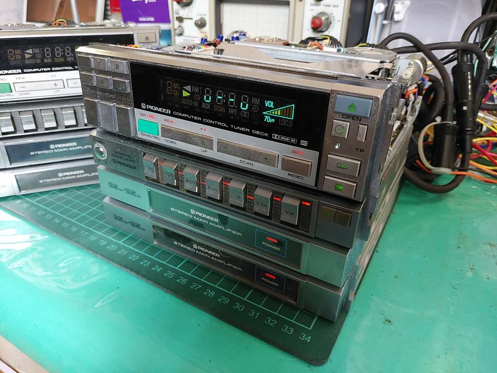FX-K7（1983年モデル）、故障、分解、修理。カセットテープ再生回転