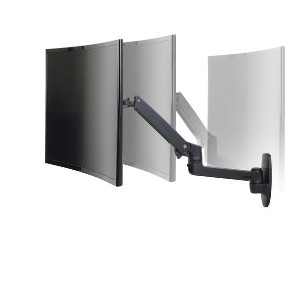 エルゴトロン LX ウォールマウント モニターアーム ブラック 34インチ