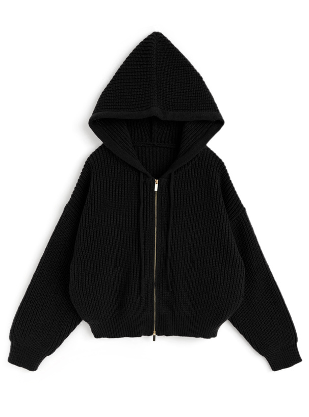 フード付きダブルジップニットパーカー[dr810] | レディース
