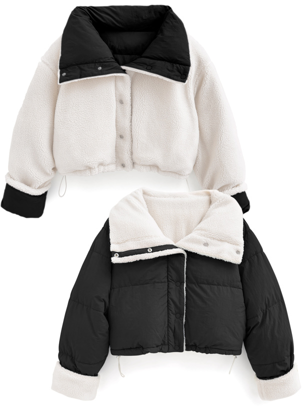 リバーシブルナイロンボアジャケット[kd80] | レディースファッション