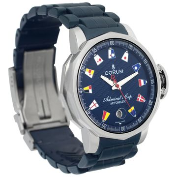 Pre-owned Corum Admirals Cup 082.833.20 Stainless Steel Blue