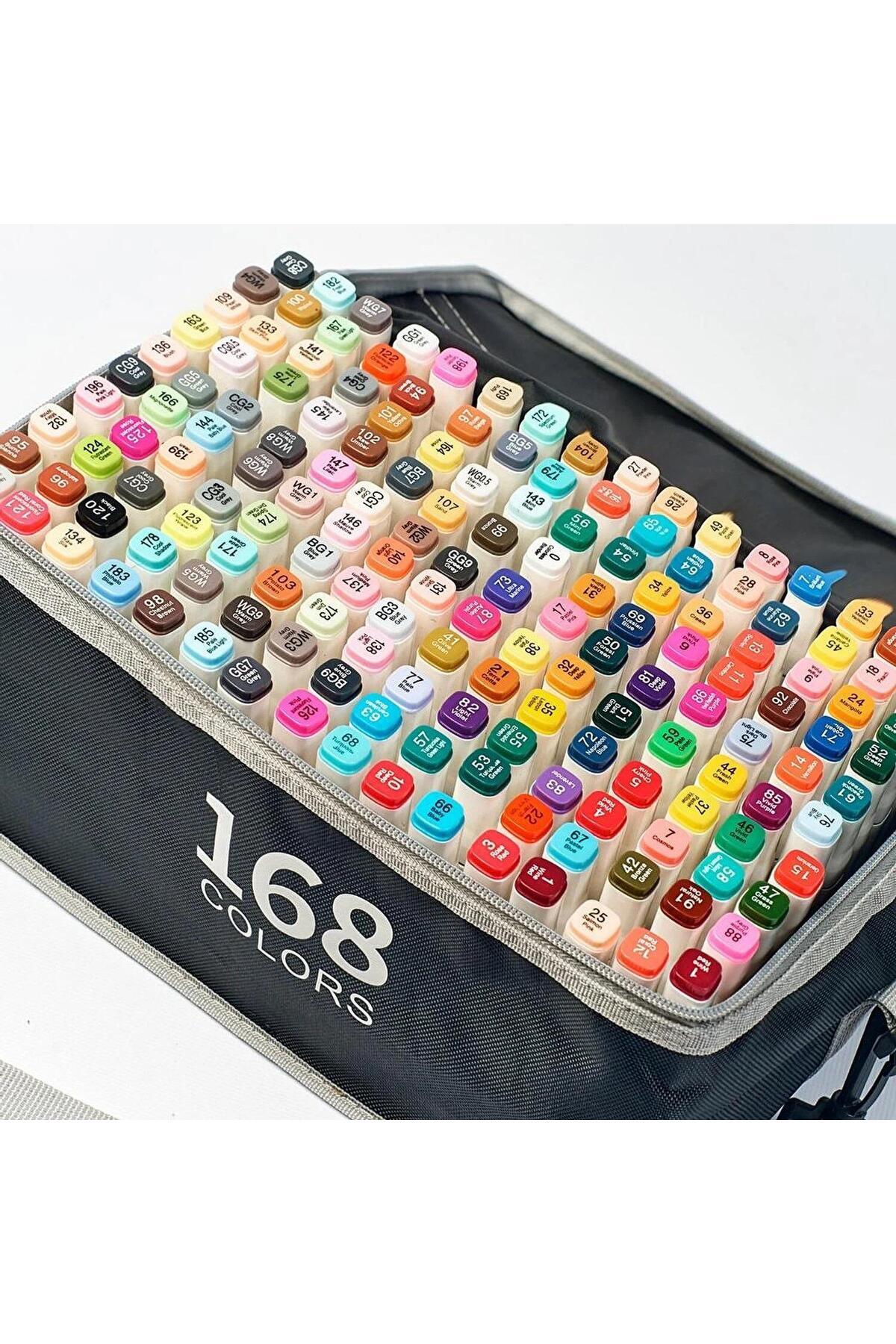 TOUCH SKETC 168 Adet Art Marker Çift Taraflı Marker Çantalı Ve