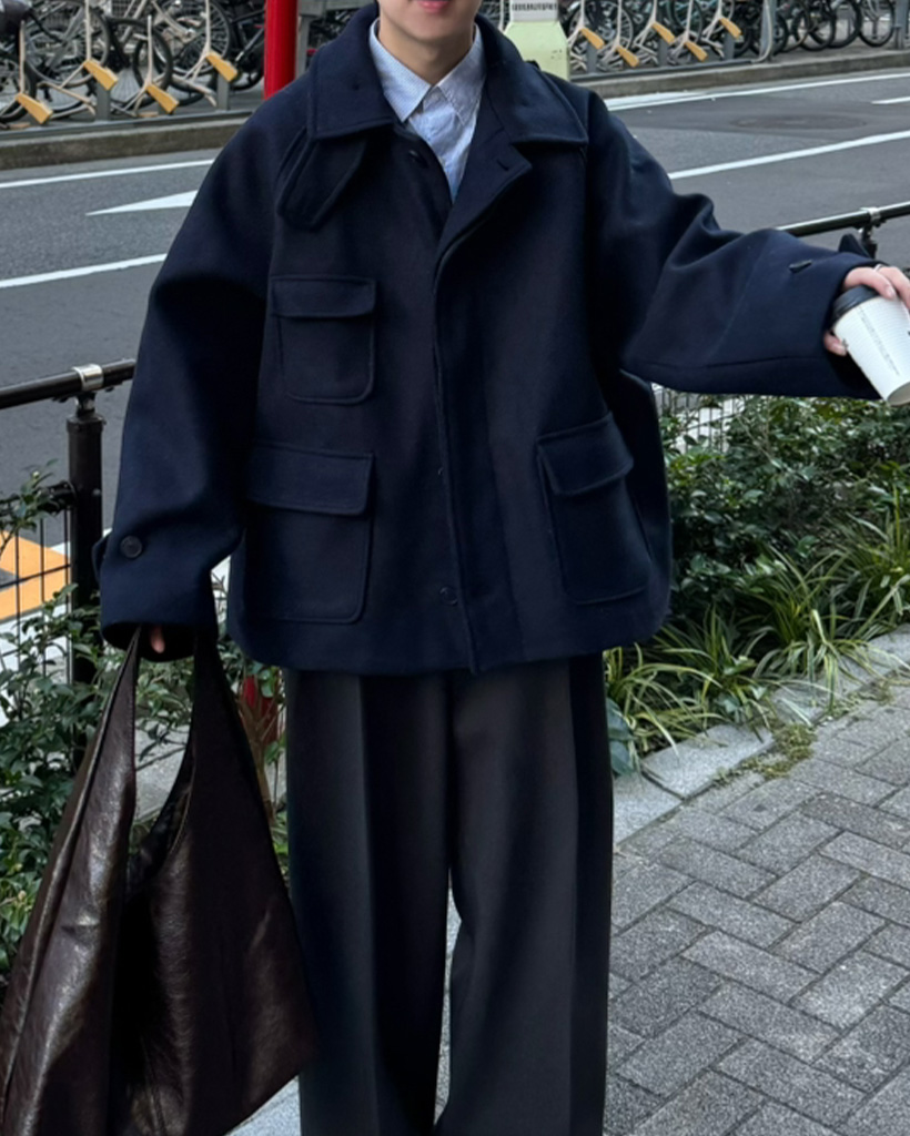 ユニセックス）バルマカンハーフコート | ファッション通販サイト NUGU