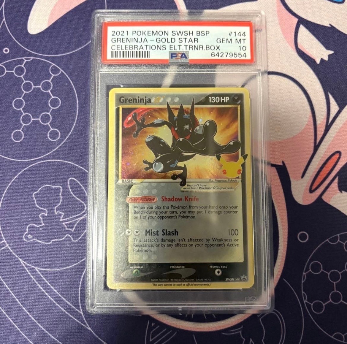 PSA10】ゲッコウガ☆ P [SWSH144]【英語版】(ソード&シールド「セレブ