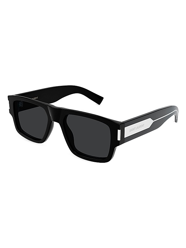 Saint Laurent Naked Wirecore 55MM Square Sunglasses | Saks Fifth
