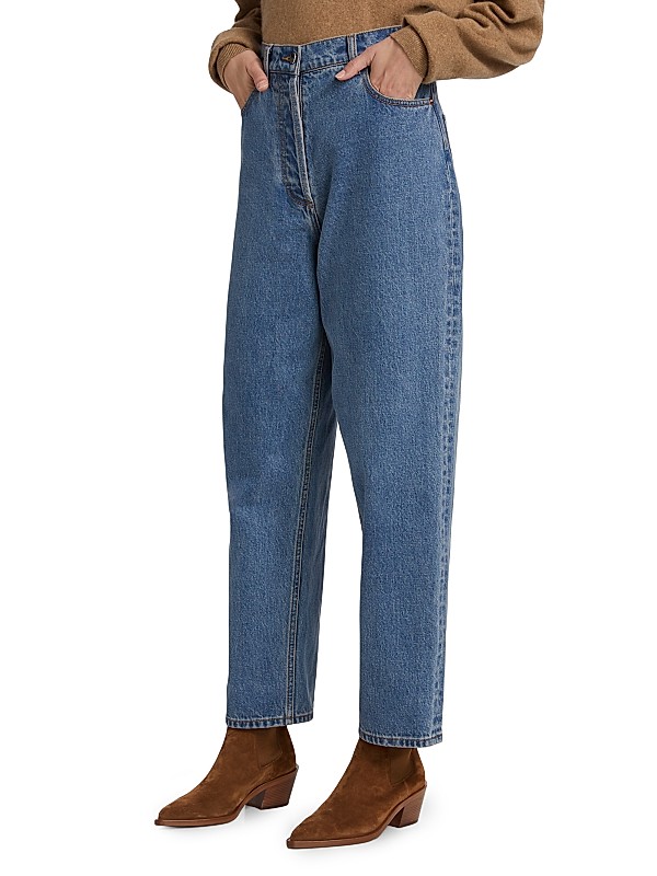 Ronny Kobo Crawford Denim Crop Jeans | Saks Fifth Avenue