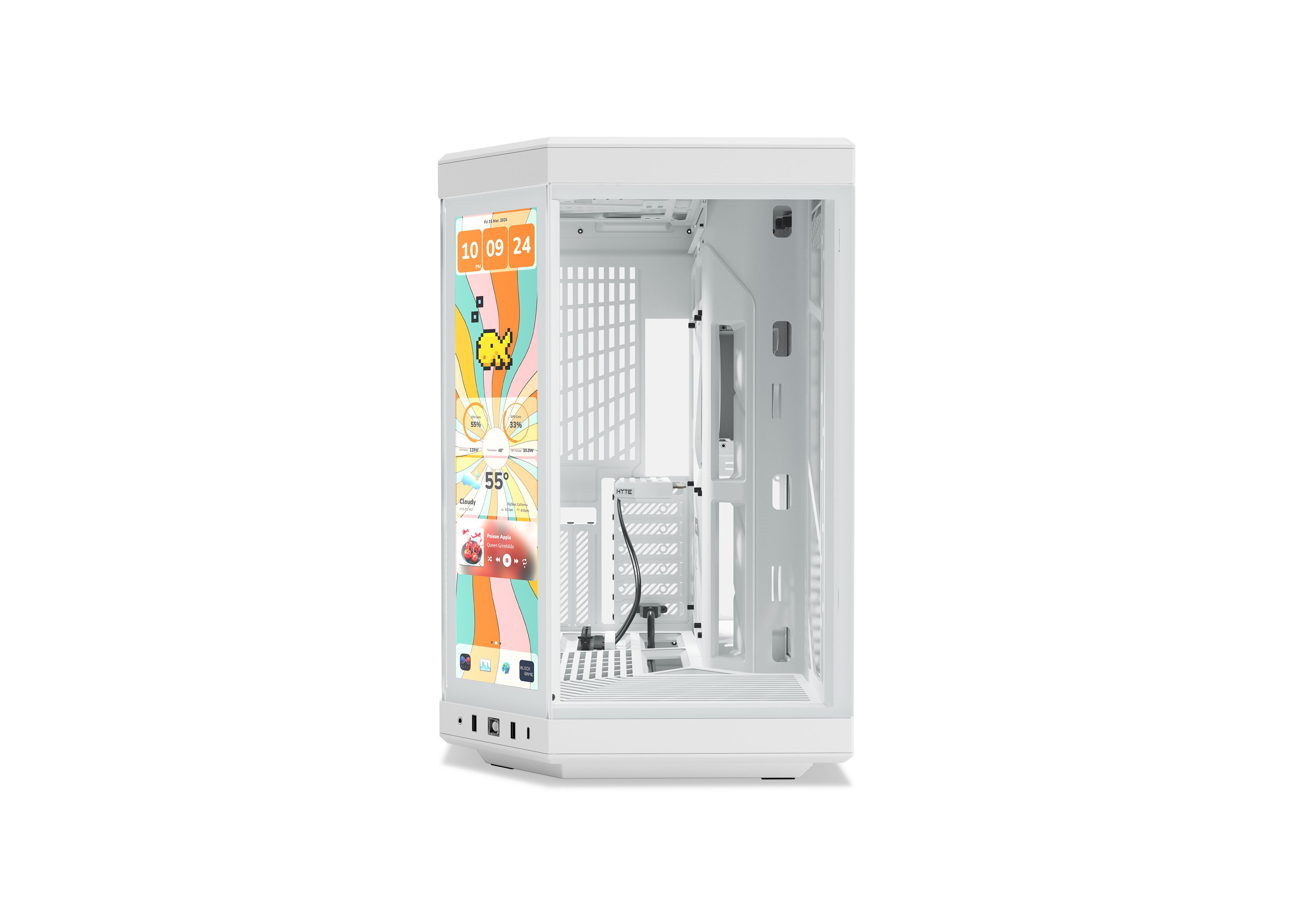 Y70 touch infinite - Our New PC Case with LCD Screen - Snow White