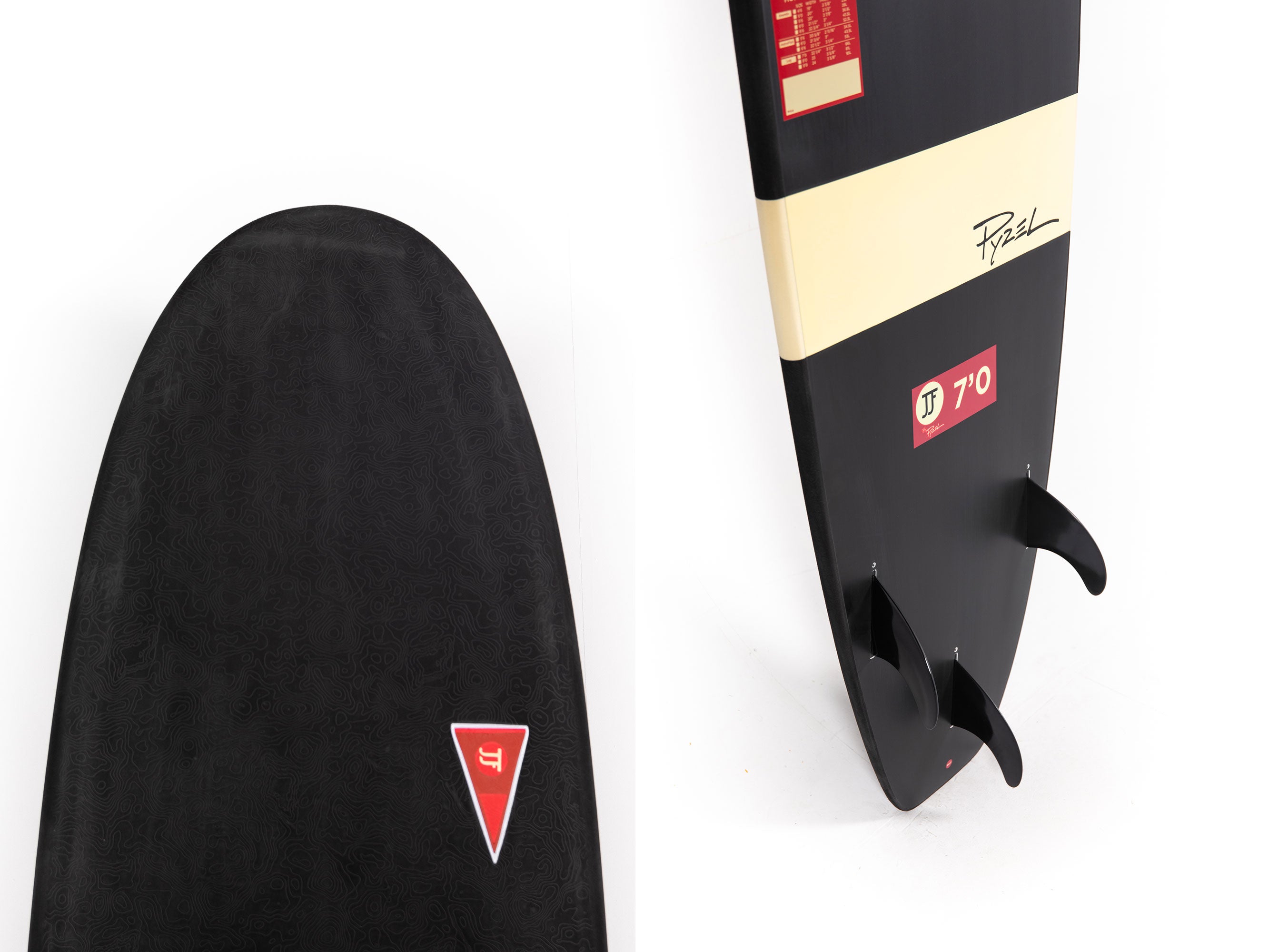 JJF SURFBOARD - THE LOG 7.0 BLACK | Shop at PUKAS SURF SHOP