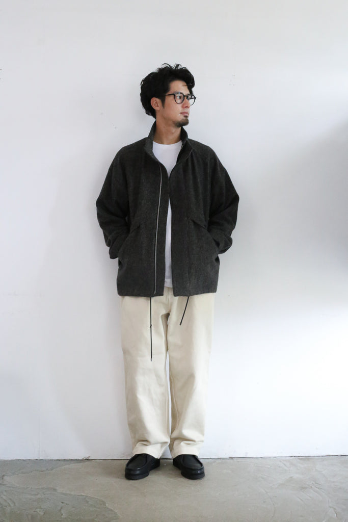 AURALEE WOOL HAIRLINE LIGHT TWEED ZIP BLOUSON – Chum!