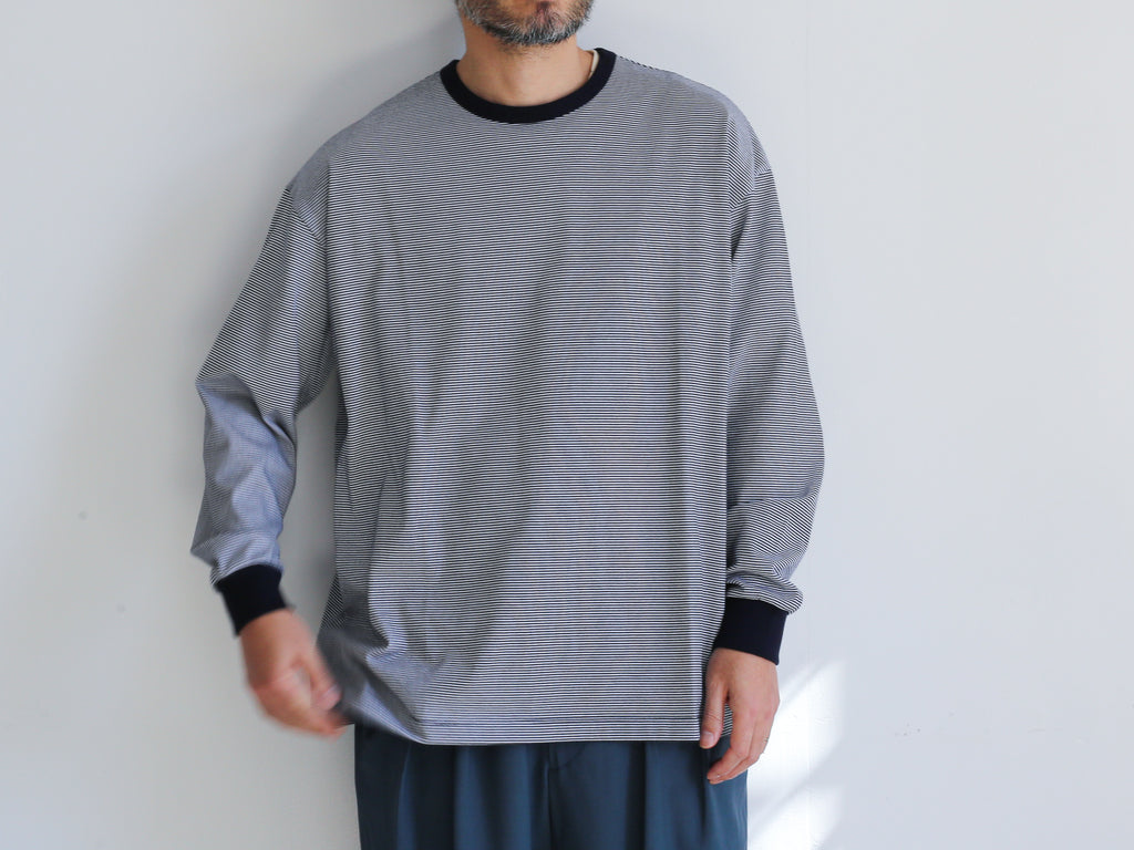 Graphpaper Narrow Border L/S Tee / Fine Cotton Ringer L/S Tee – Chum!
