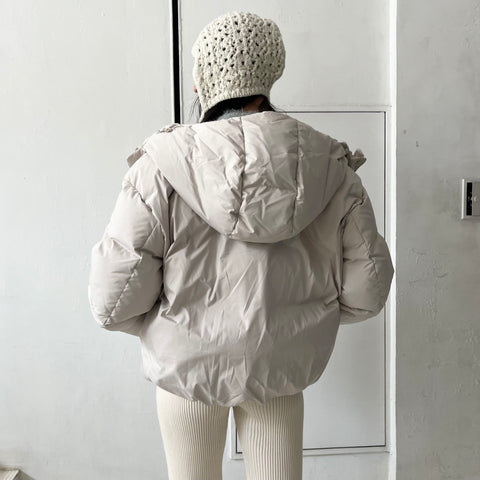 AMOMENTO】 HOODED DOWN PUFFER – ONENESS ONLINE STORE