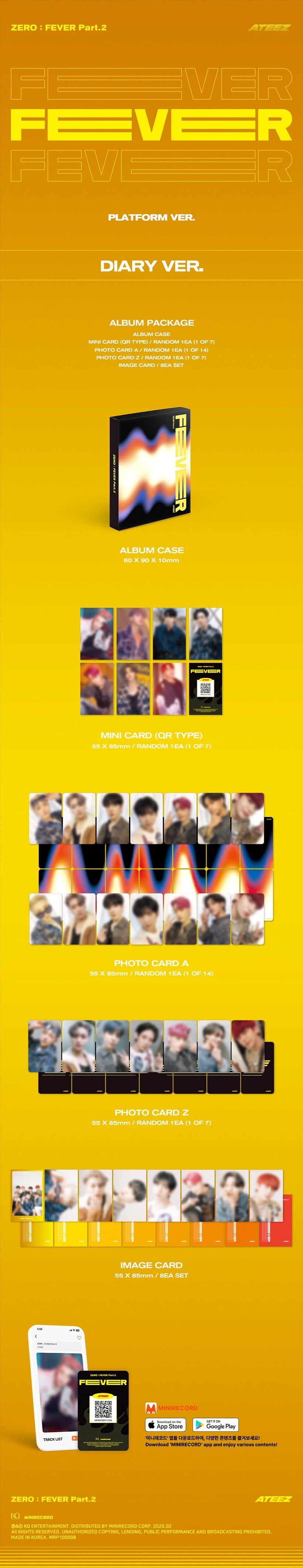 ATEEZ - ZERO : FEVER Part.2 (PLATFORM Ver.) Diary Ver.