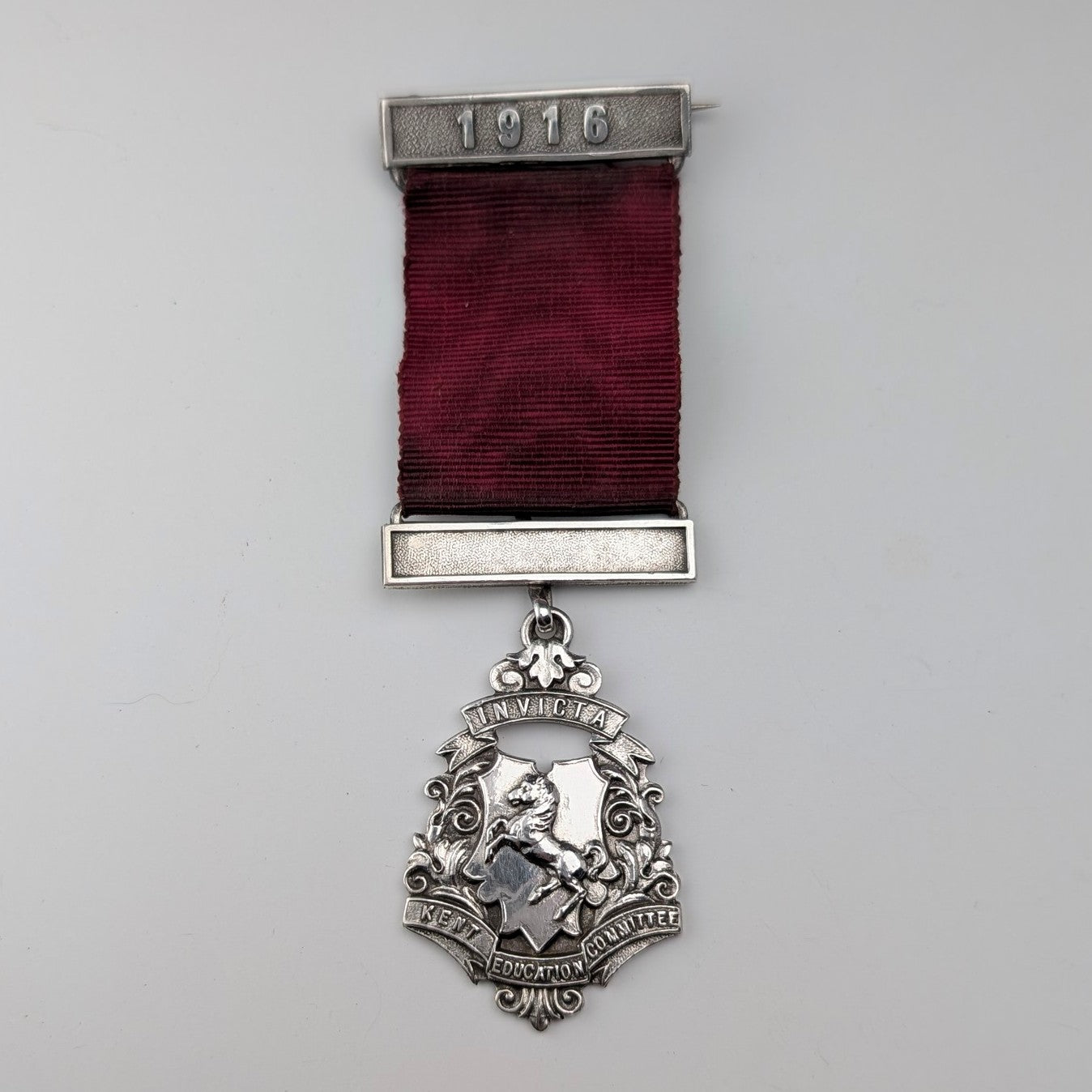 1915年 英国アンティーク 純銀ハンドル シューホーン 靴べら G and C