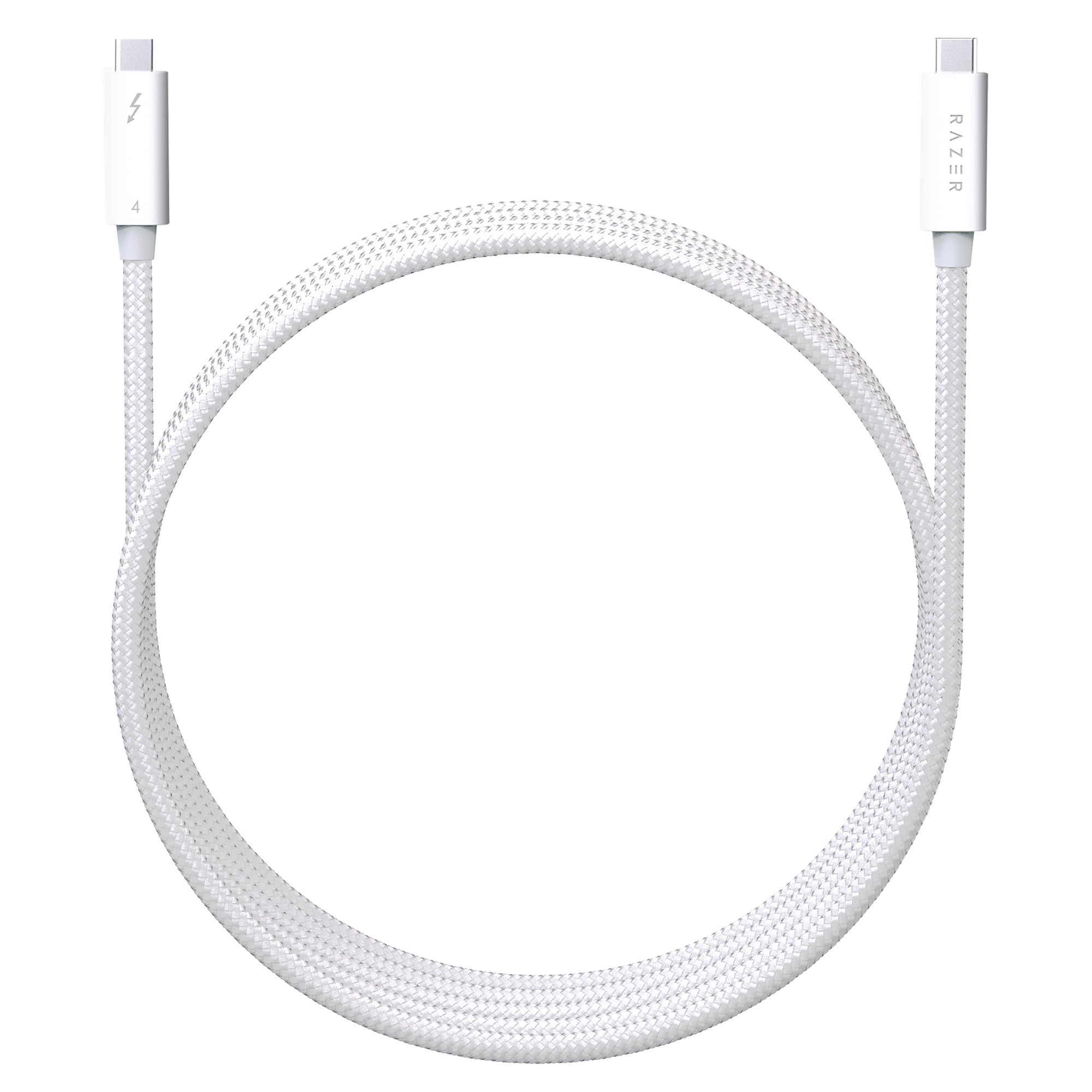 Razer Thunderbolt 4 Cable White (2.0m) サンダーボルト 4 ケーブル