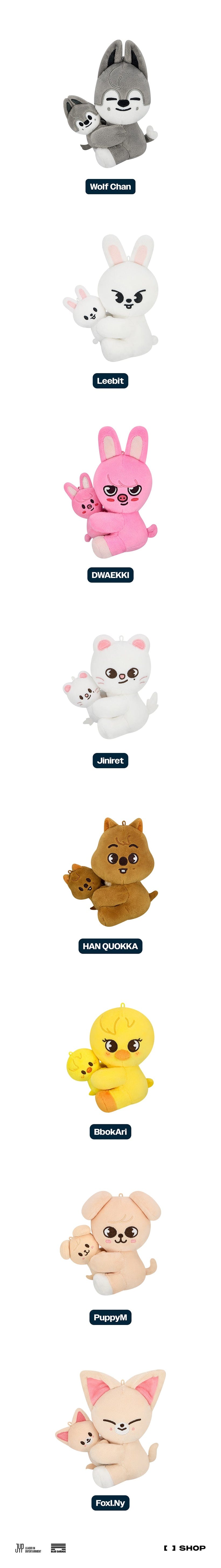 Stray Kids SKZOO MAGNET PLUSH SET