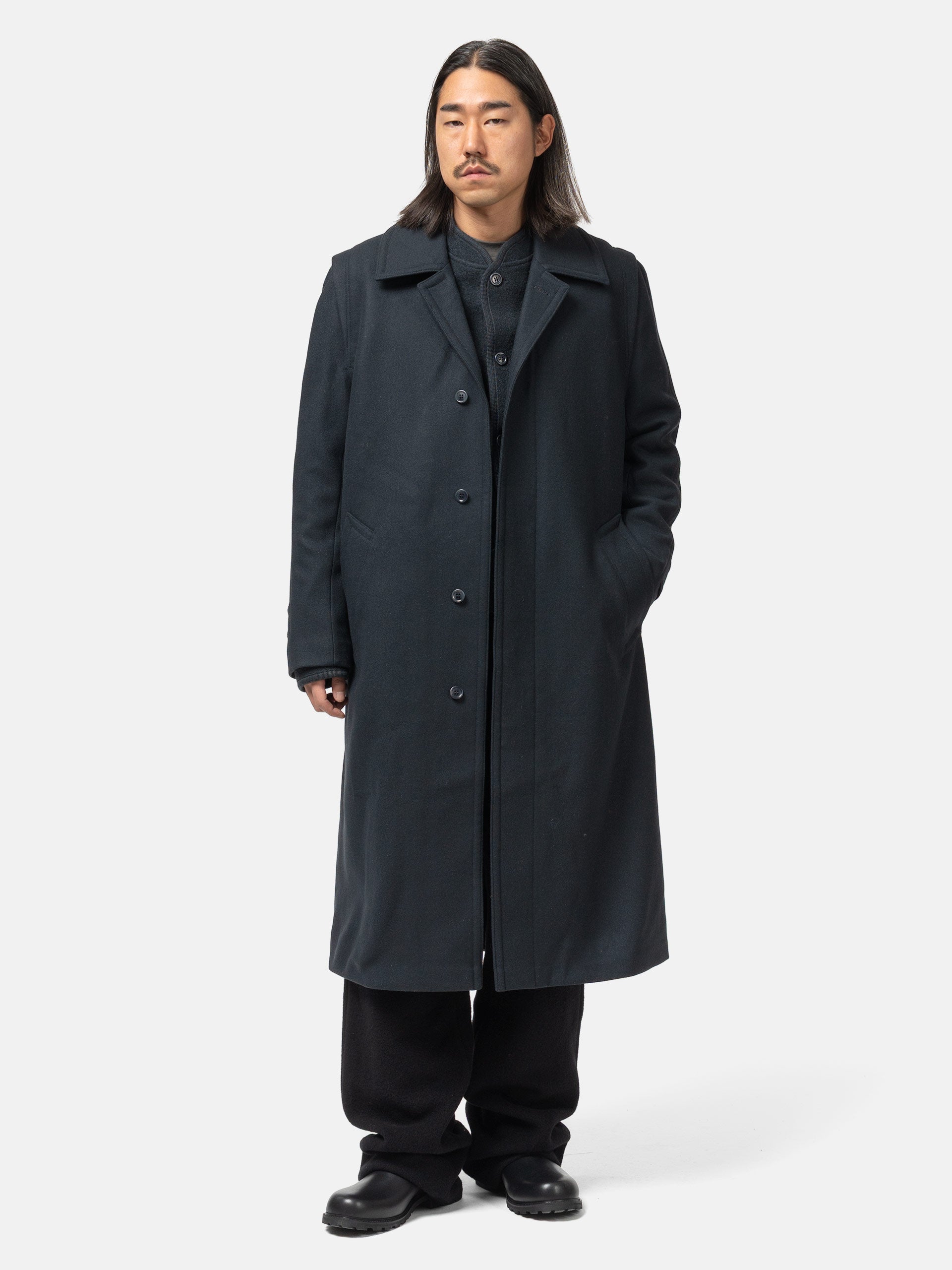 HAVEN Graft Coat - Loro Piana Zelander® Merino Wool Charcoal | HAVEN