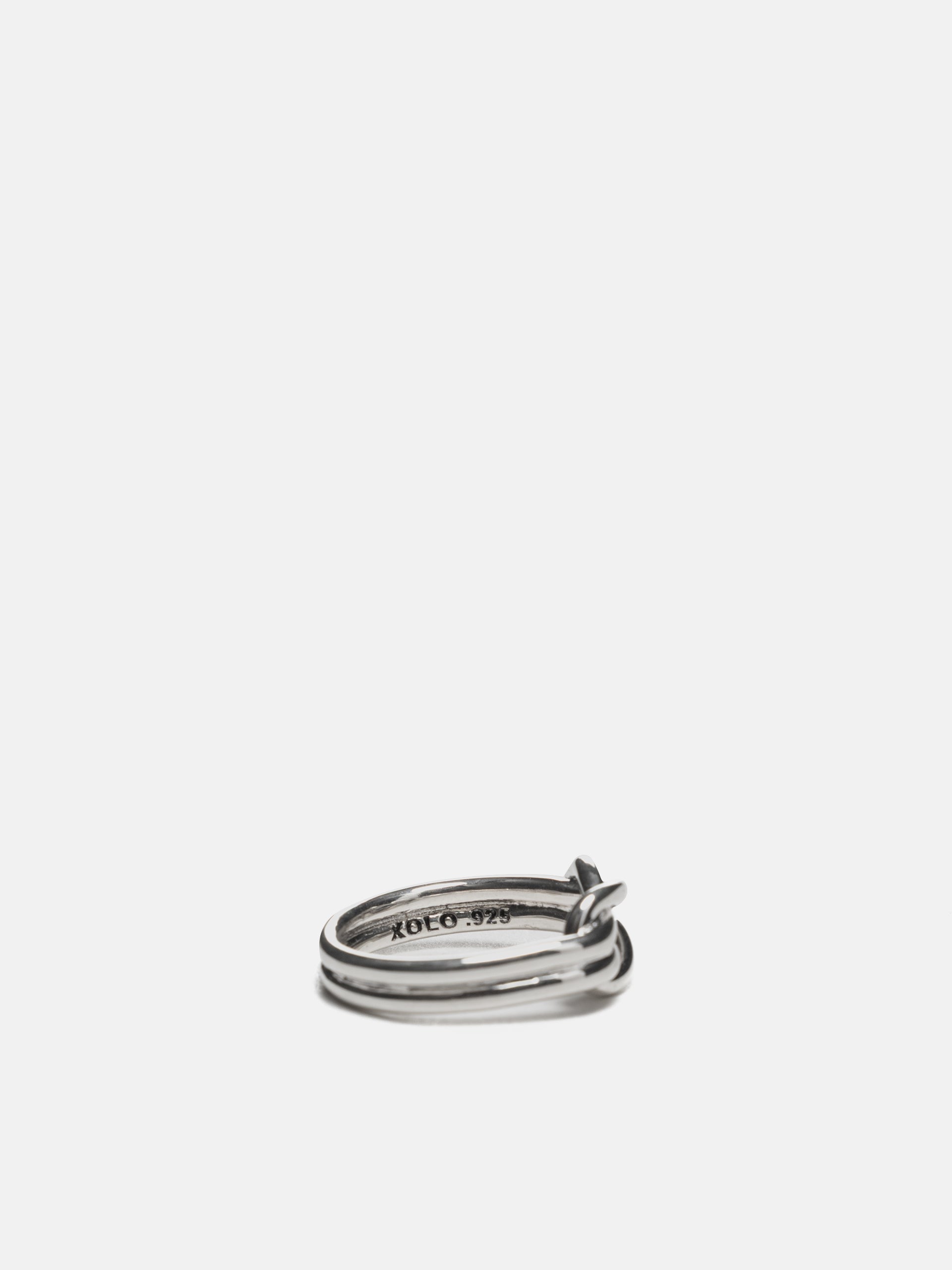 XOLO JEWELRY Anchor Chain Ring Silver | HAVEN