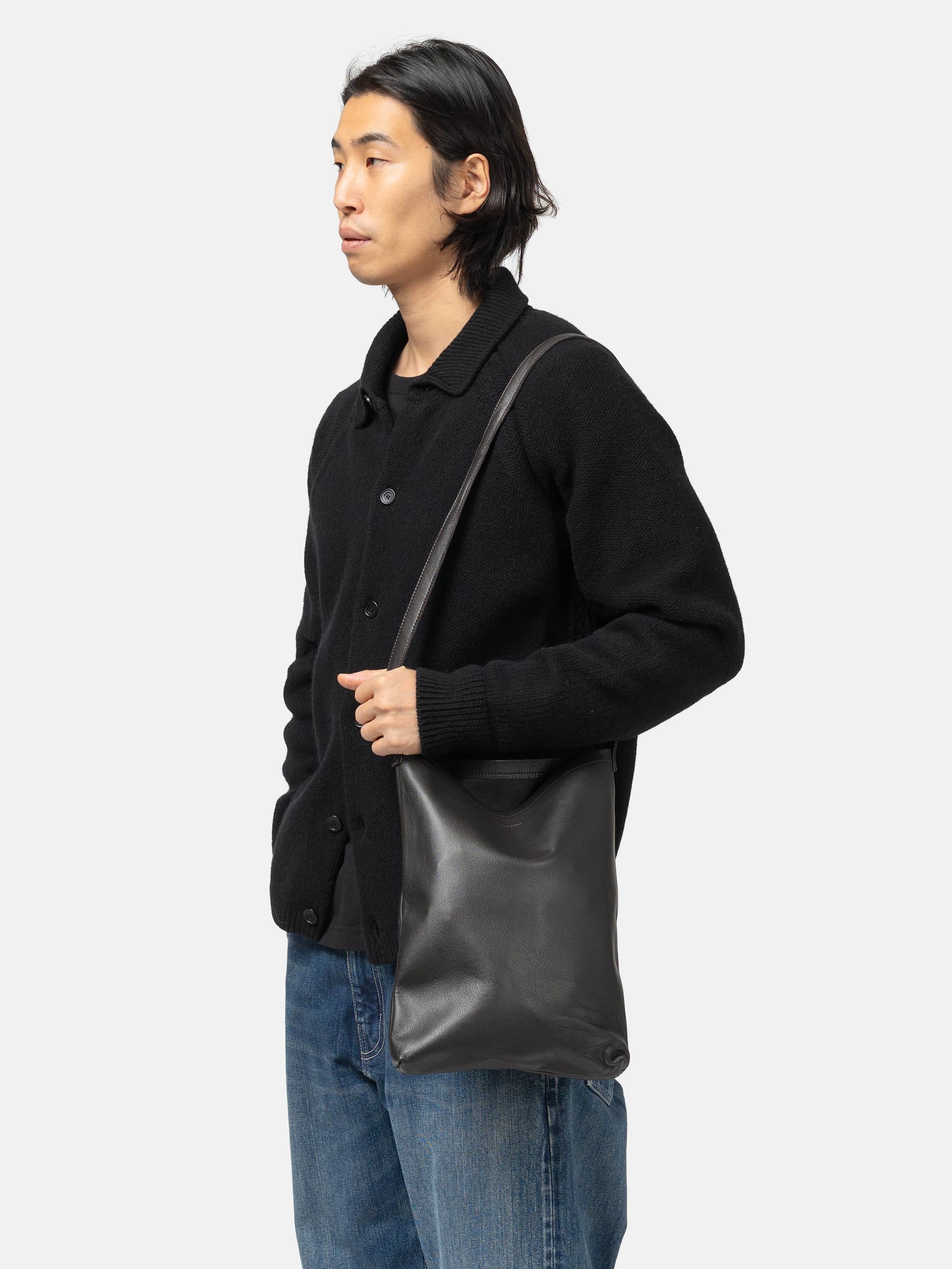 Hender Scheme Square Shoulder Bag Big Black | HAVEN