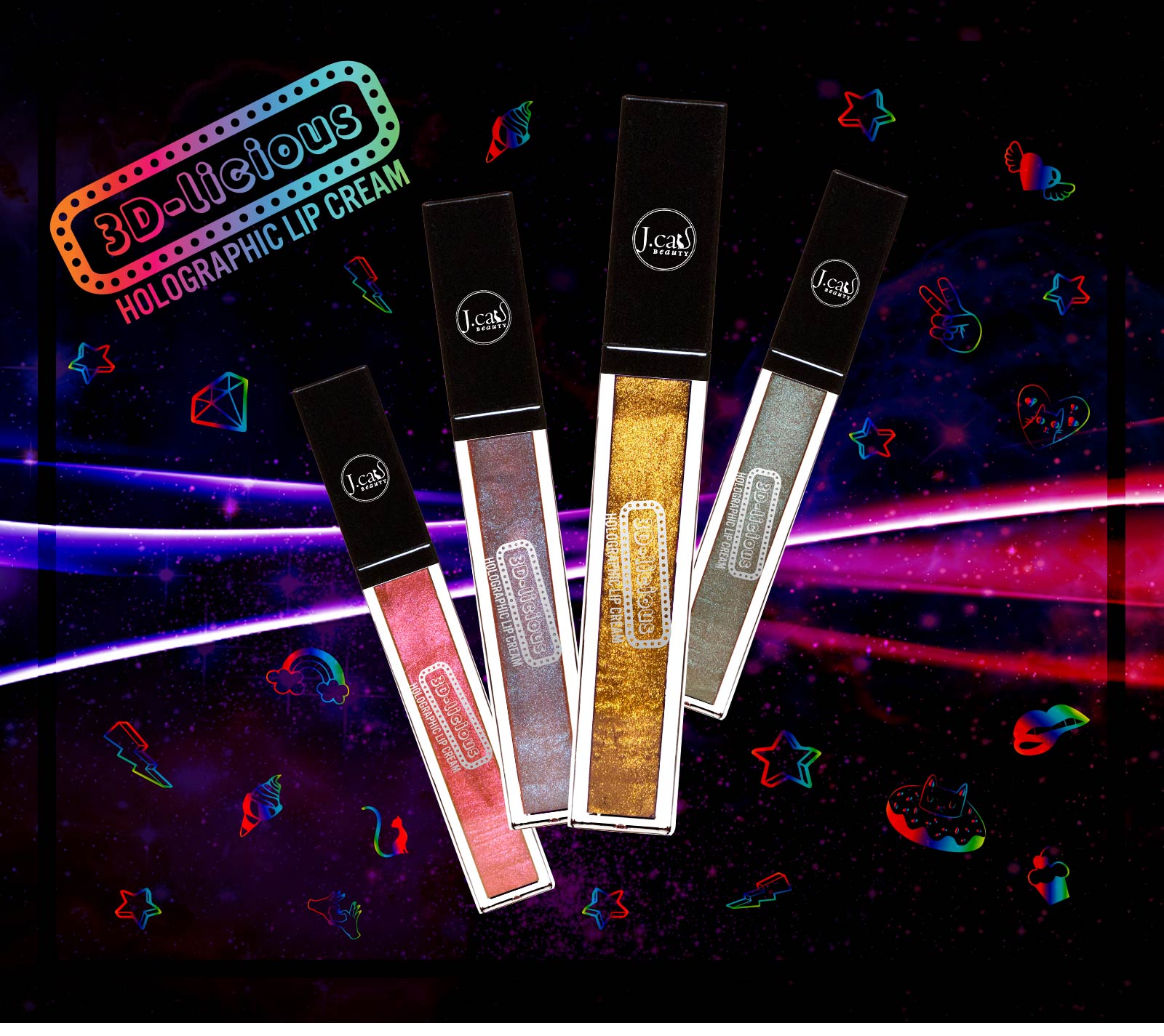 3D-licious Holographic Lip Cream – J.Cat Beauty