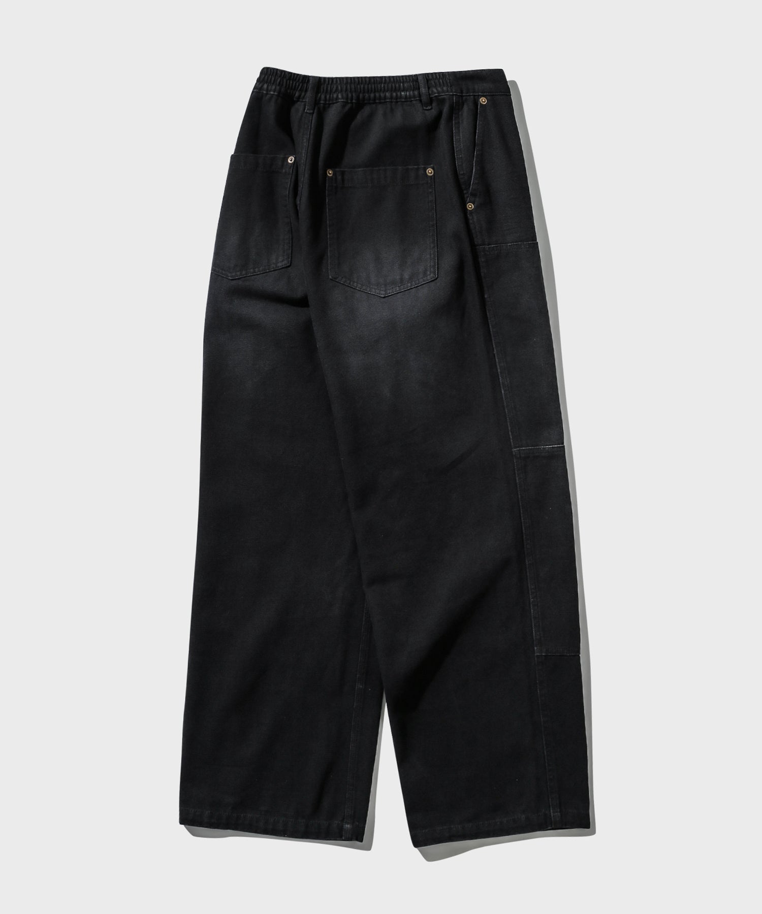 ダブルニーウォッシュドデニムパンツ（ブラック） - URBANSTOFF | 60