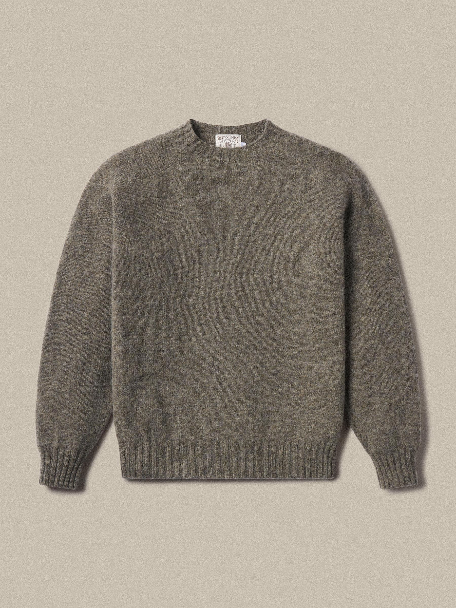 J.Press × Buck Mason Putty Shaggy Dog Sweater- Modern American