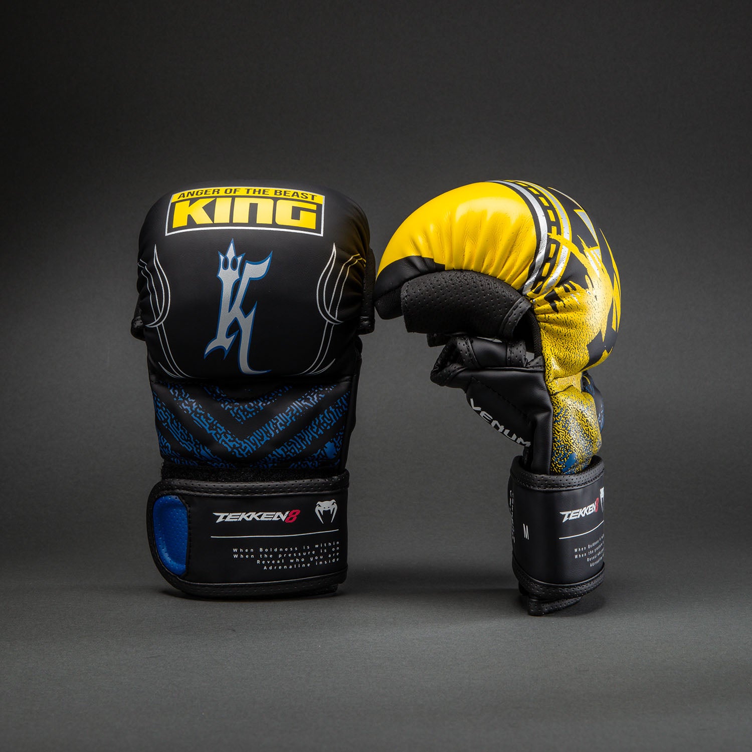 Venum x Topuria Unmatched Edition MMA Sparring Gloves - Black/Gold
