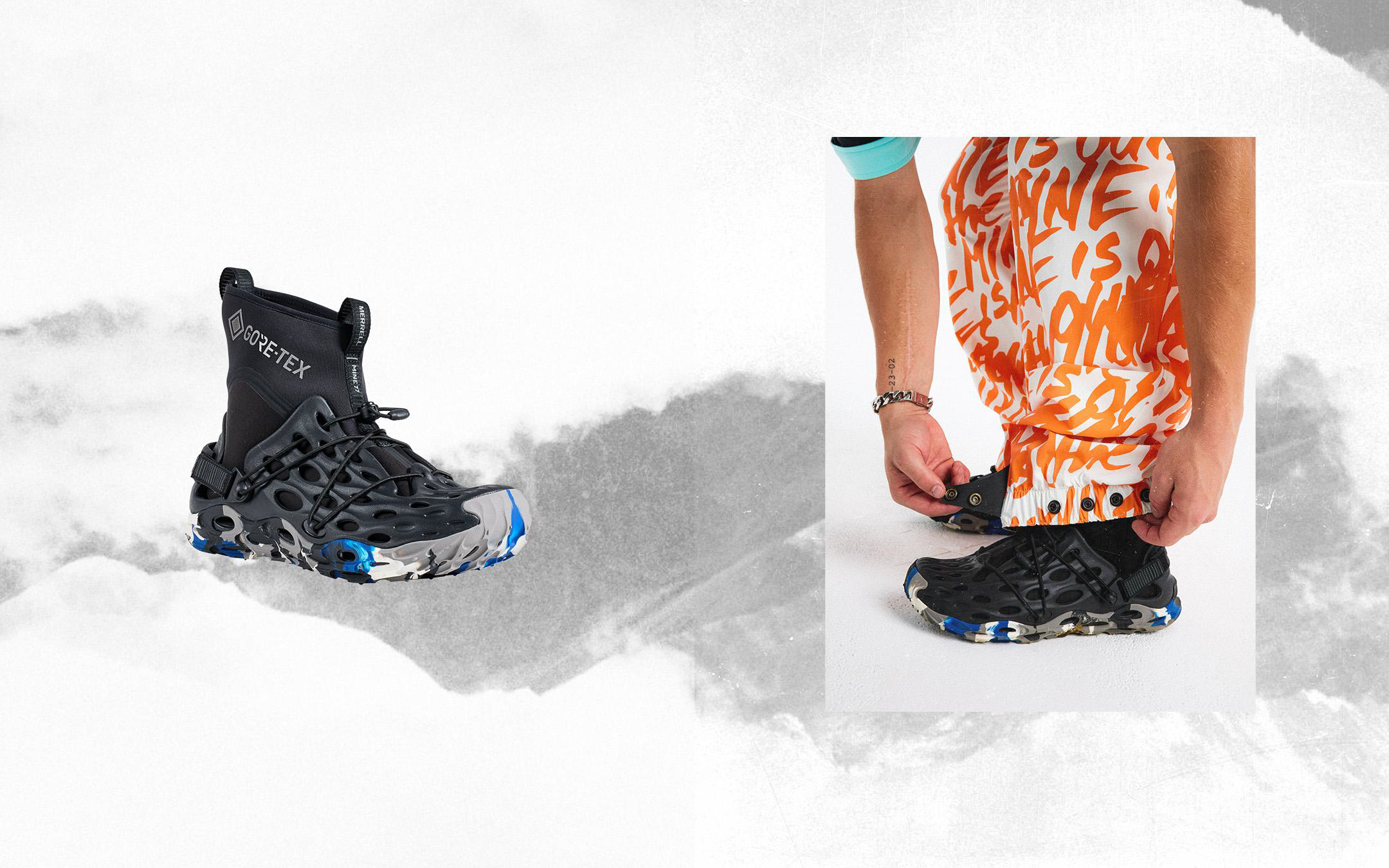 MINE77 × MERRELL 1TRL 初コラボレーション「HYDRO MOC AT NEO GORE