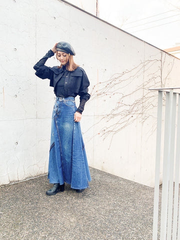 Levi's リメイクデニムスカート コーディネート – WRINN OFFICIAL