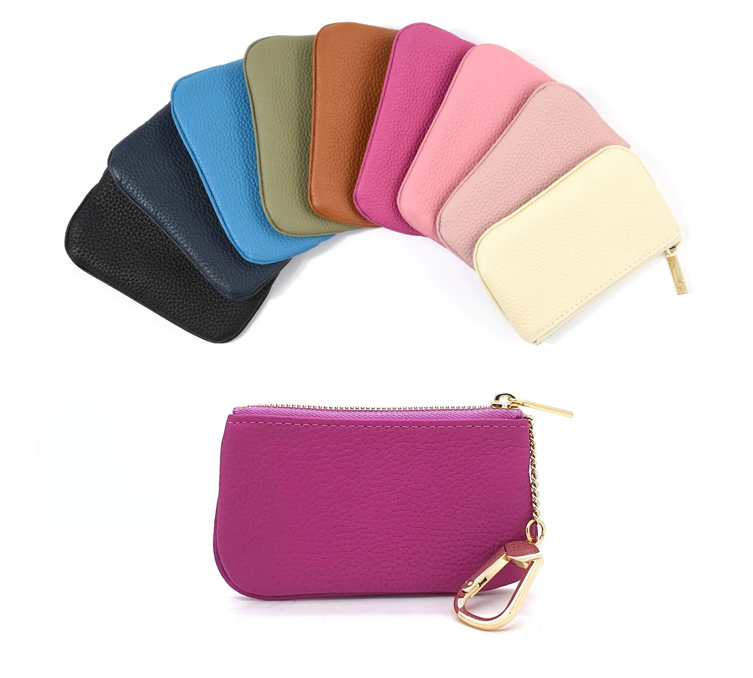 Togo Leather Key pouch - 13 Colors - dressupyourpurse