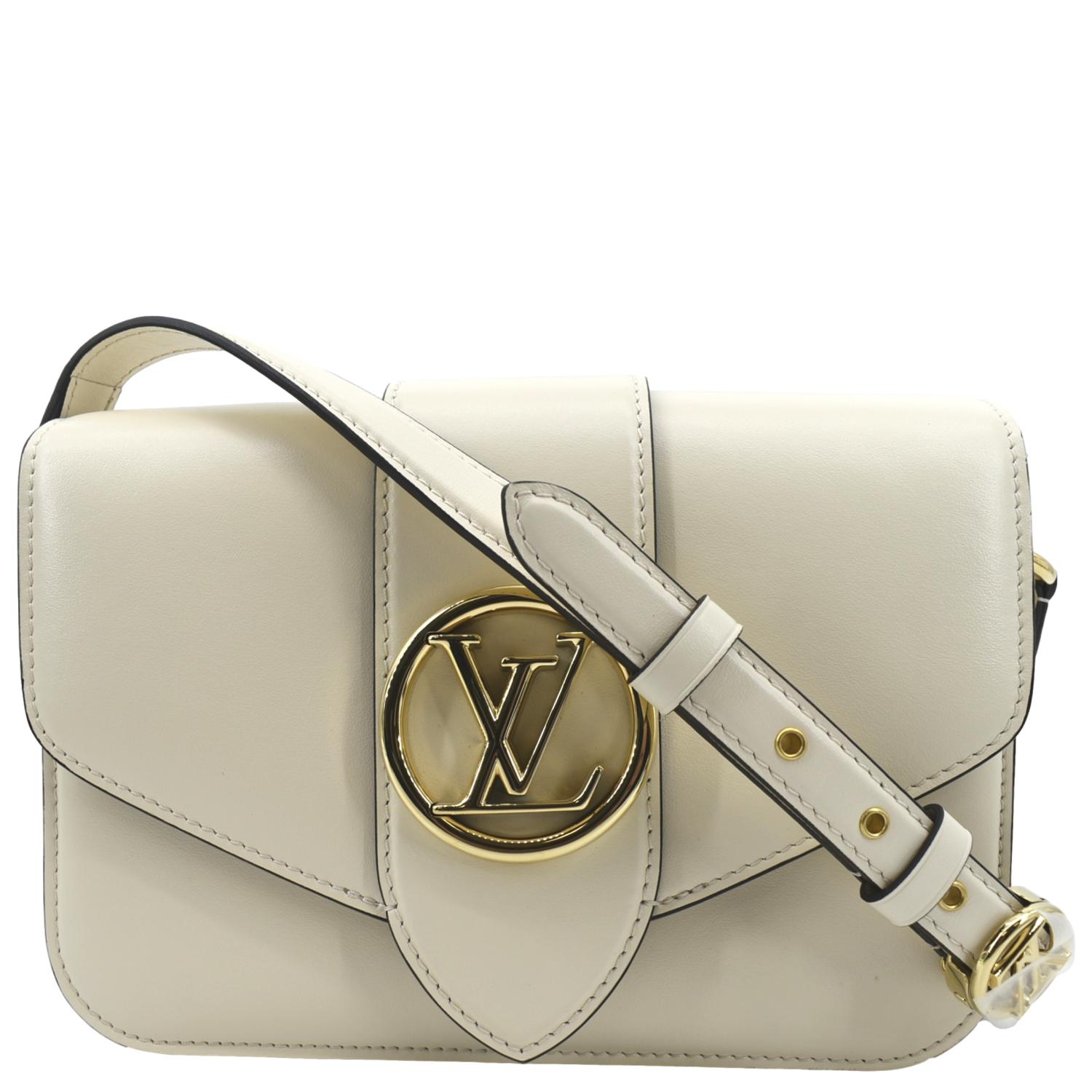 Louis Vuitton Pont 9 Calfskin Leather Shoulder Bag