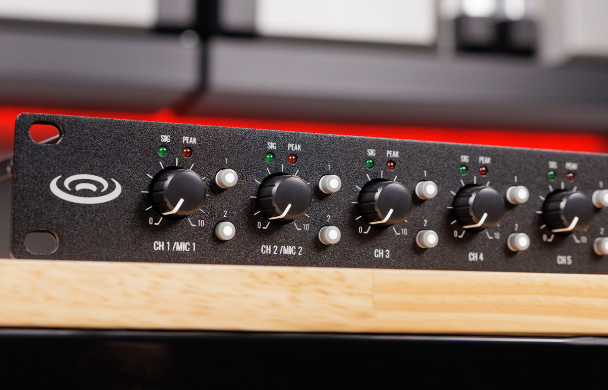 Pure Resonance Audio MX82 8-Channel 2 Zone Rack Mount Mic Line Mixer