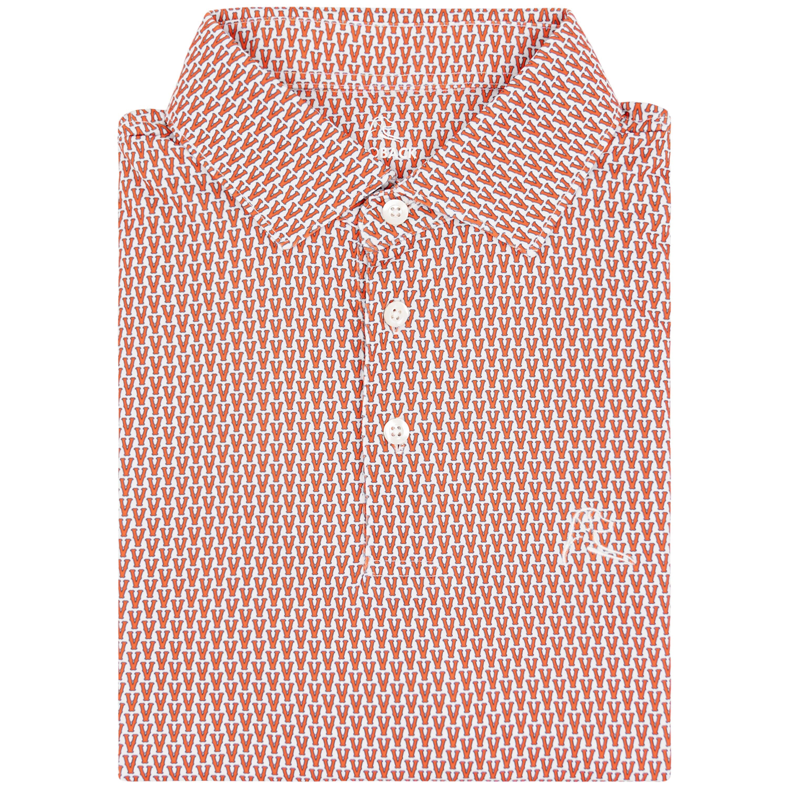 The UVA Cavalier™ Collegiate Polo - Blaze Orange | Rhoback