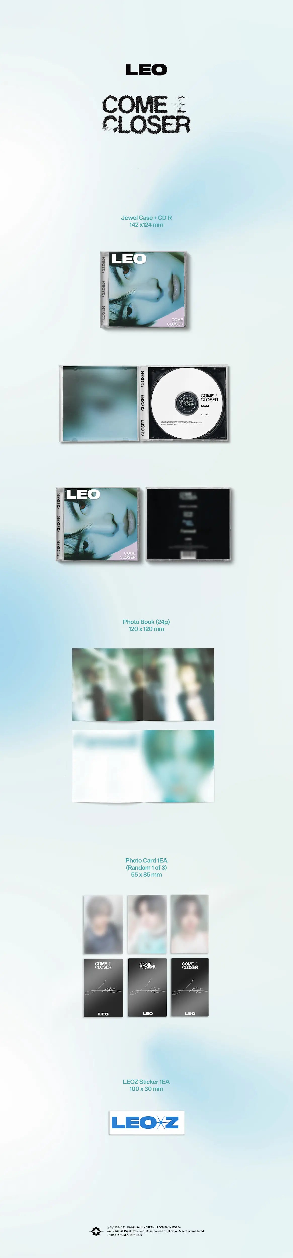 Leo EP Album - COME CLOSER – Choice Music LA