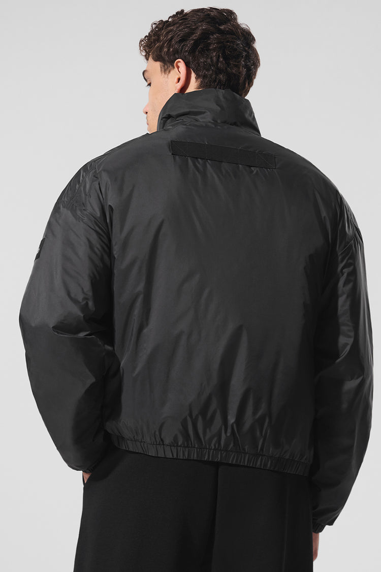 Latitude Light Weight 1/2 Zip Pullover Jacket - Black | ALO