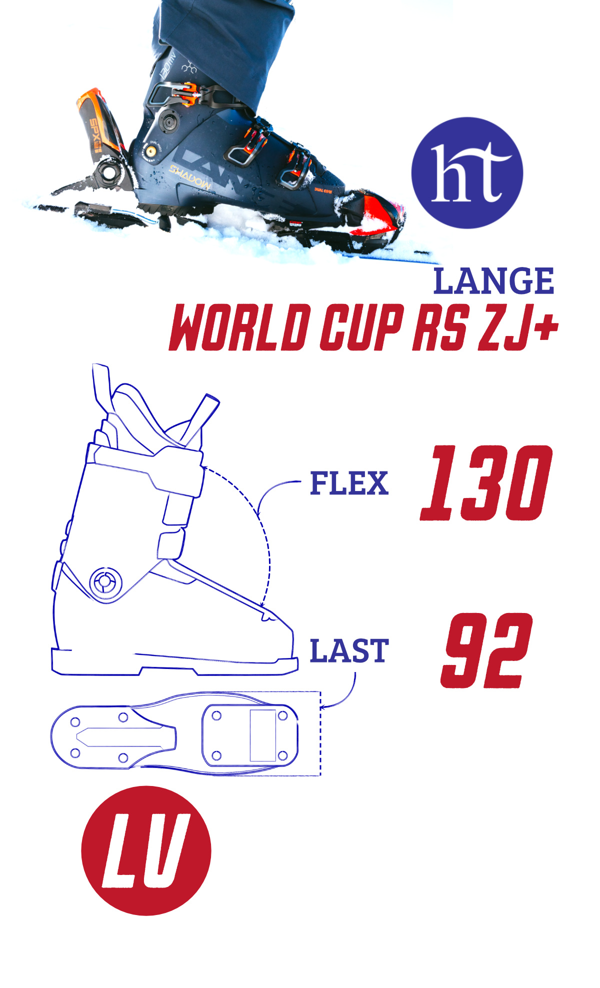 Lange World Cup RS ZJ+ | 2024 | Ski Race Boots - Hi Tempo