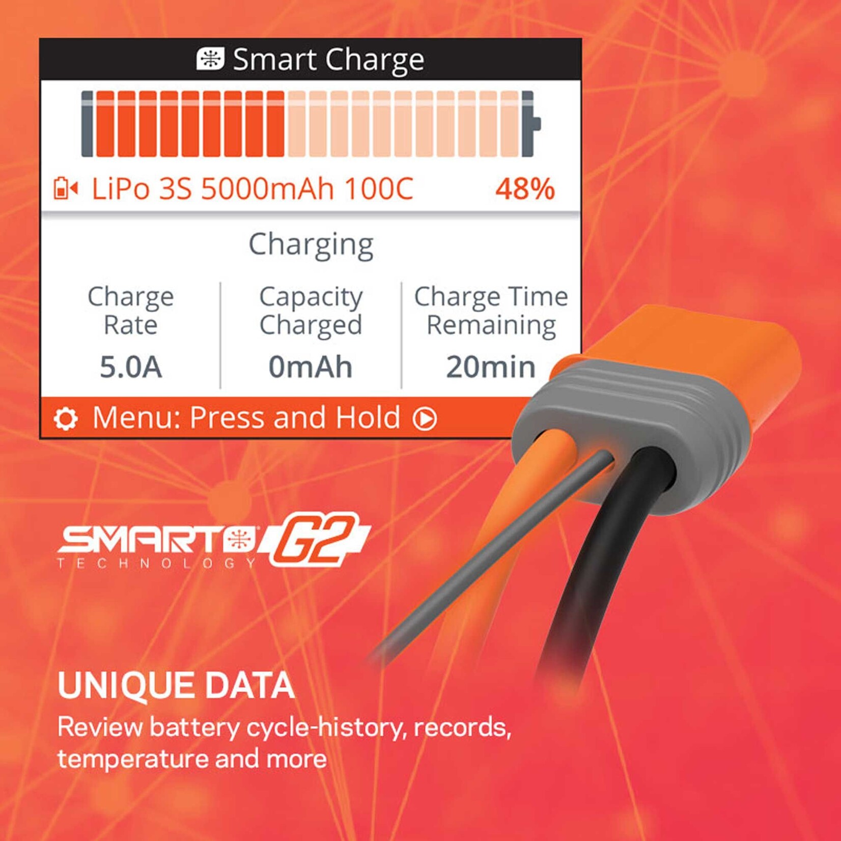 Spektrum SPMXC2050 - S155 G2 1x55W AC Smart Charger - Hub Hobby