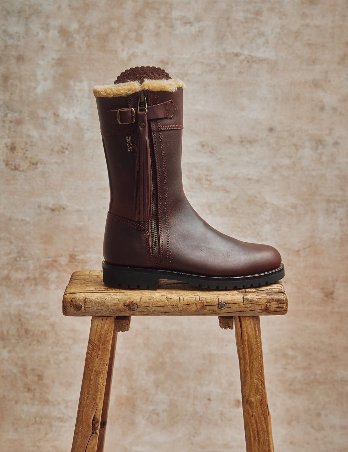 Midcalf Lined Tassel Boot - Conker | Women's Tassel Boots