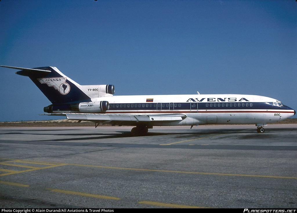 YV-80C AVENSA Boeing 727-22 Photo by Alain Durand/All Aviations
