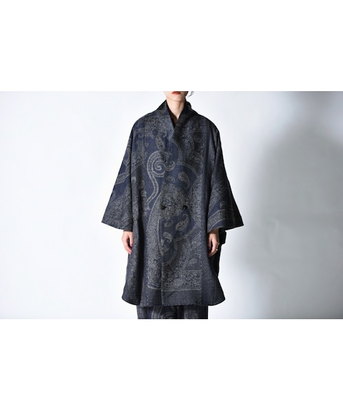 YANTOR（ヤントル）の「YANTOR Paisley Jacquard Wool Kesa Coat