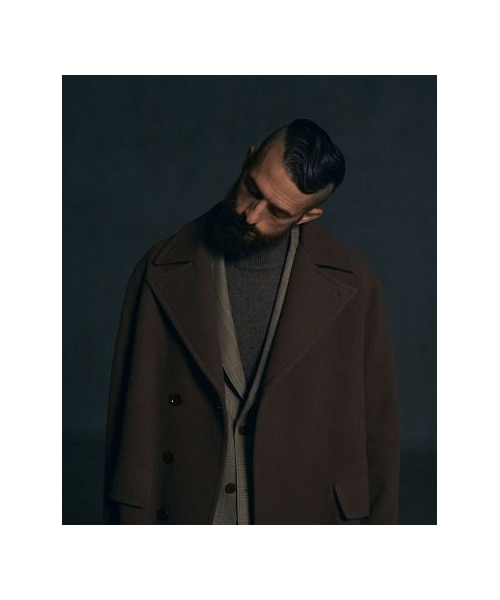 LIDNM（リドム）の「SUPER140S OFFICER COAT（チェスターコート）」 - WEAR