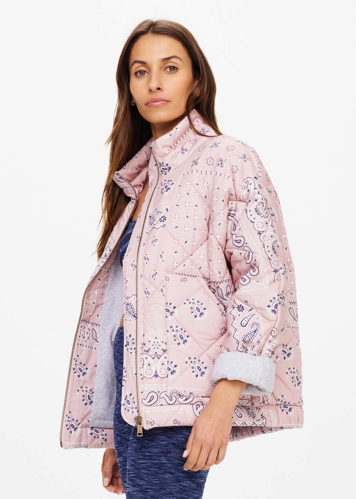MASCADA QUILTED NICOLA JACKET in PAISLEY | The UPSIDE