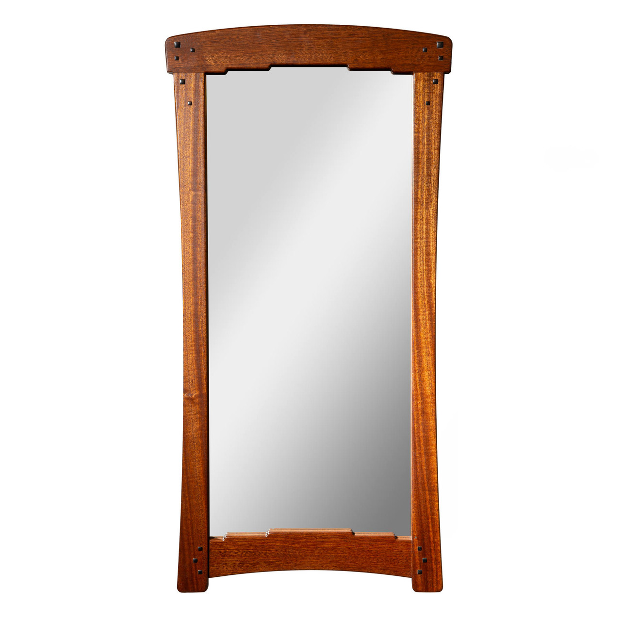 Greene & Greene Inspired Wood Mirror | 18” × 36”