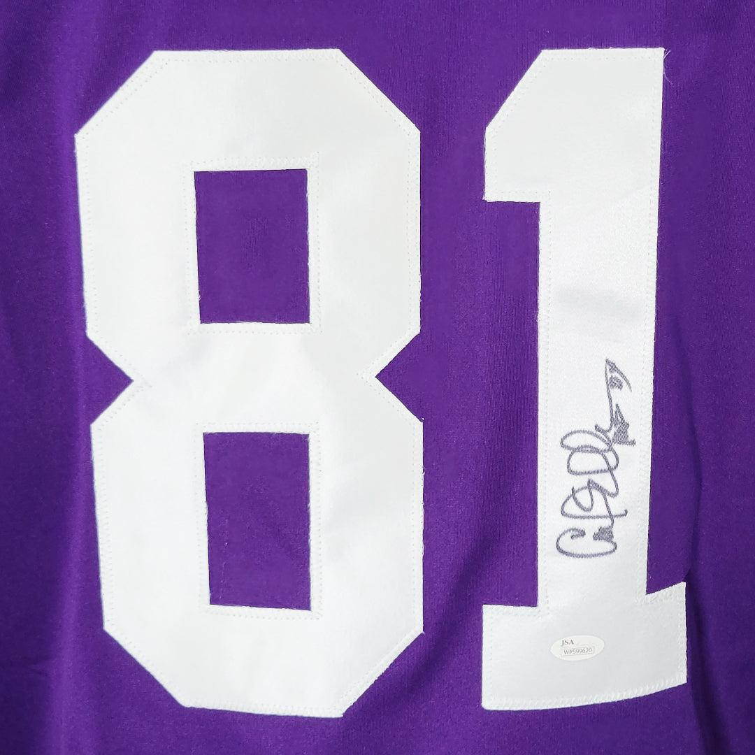Carl Eller Signed HOF 04 Inscription Minnesota Purple Football
