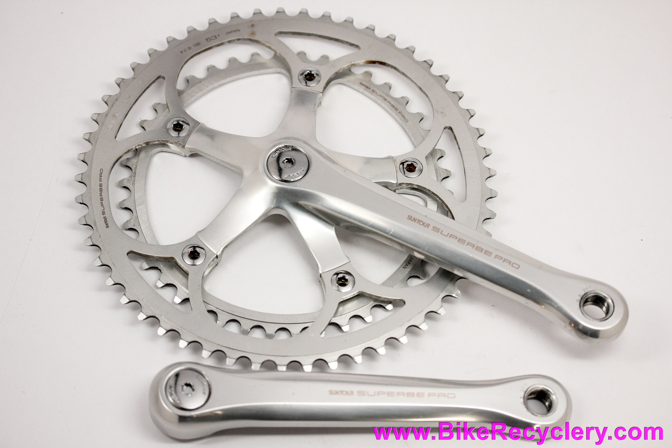 Suntour Superbe Pro CW-SB10 Crankset: 172.5mm x 53/42t x 130mm