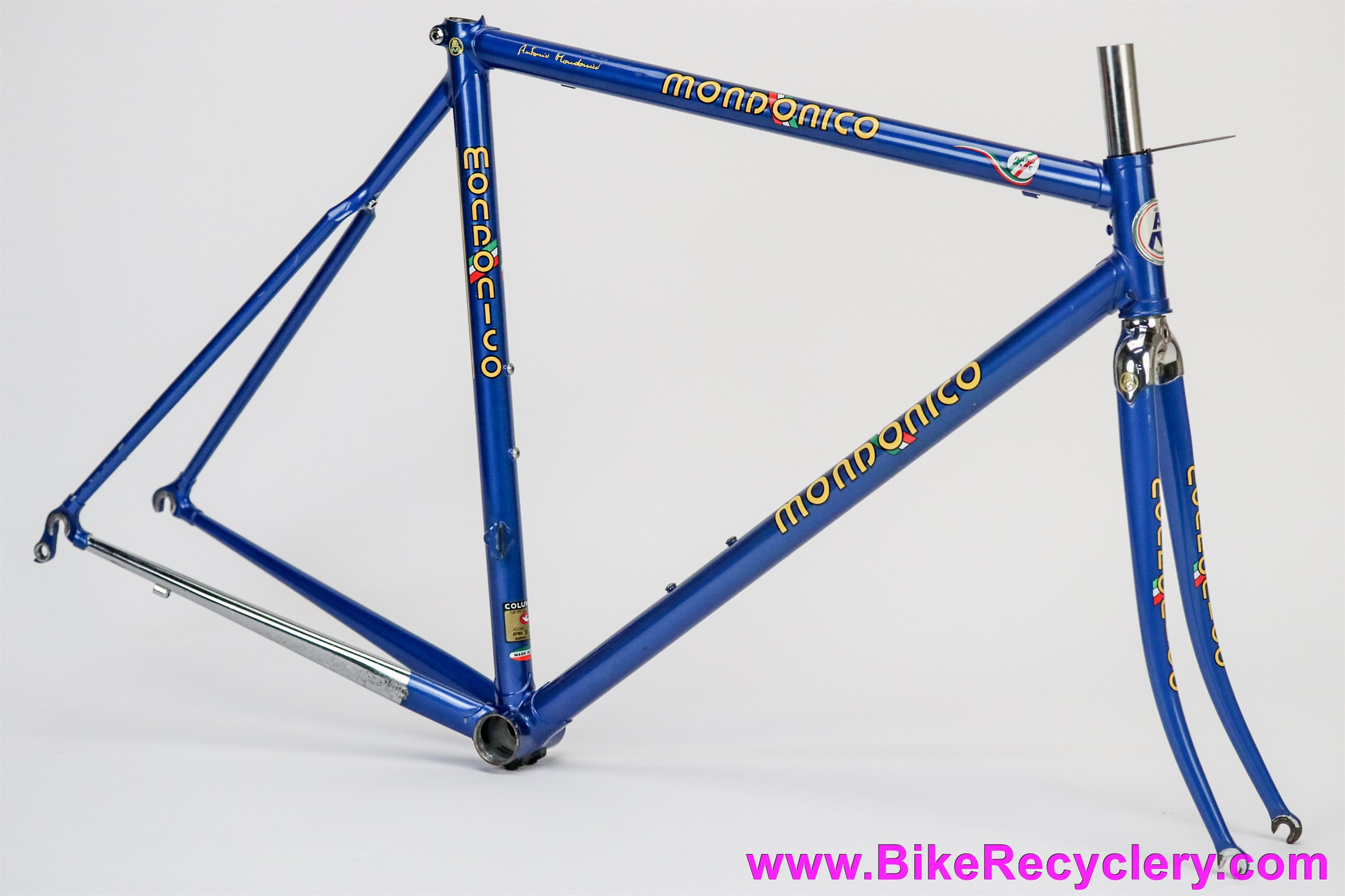 Mondonico El-OS Columbus Frame & Fork: 54cm TT - 1990's - Wishbone
