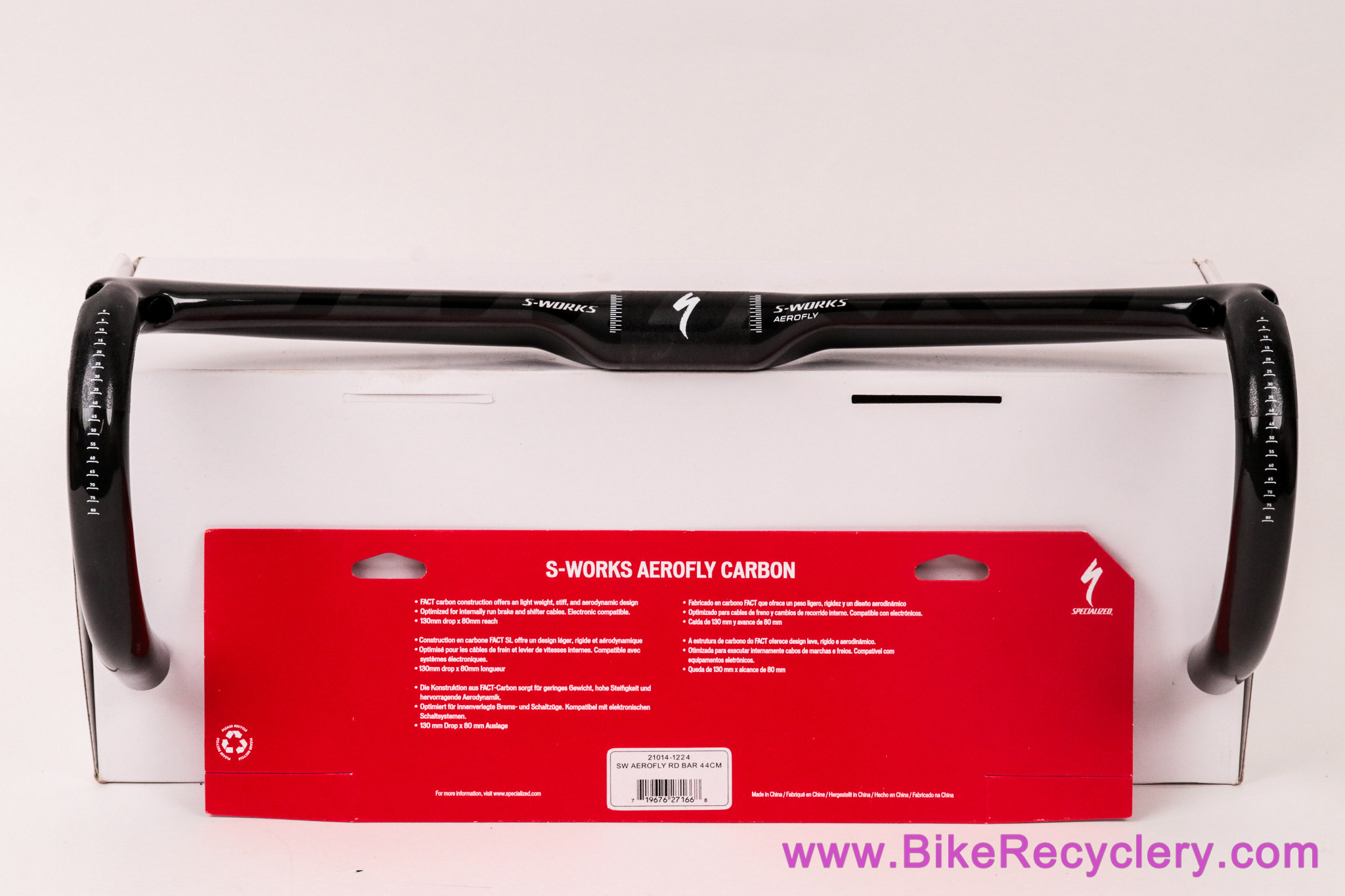 Specialized S-Works Aerofly I Carbon Handlebar: 44cm - Gloss Black