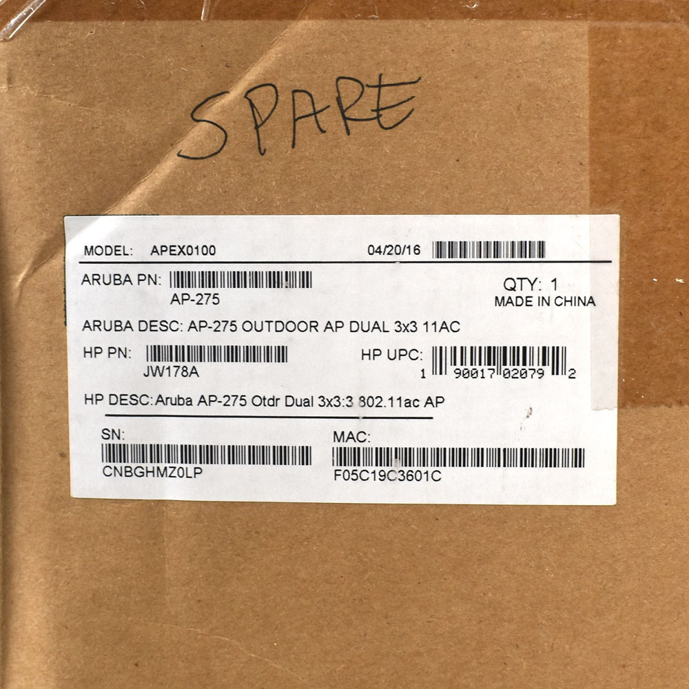 NEW Aruba APEX0100 AP-275 JW178A Outdoor Wireless Access Point AP WAP