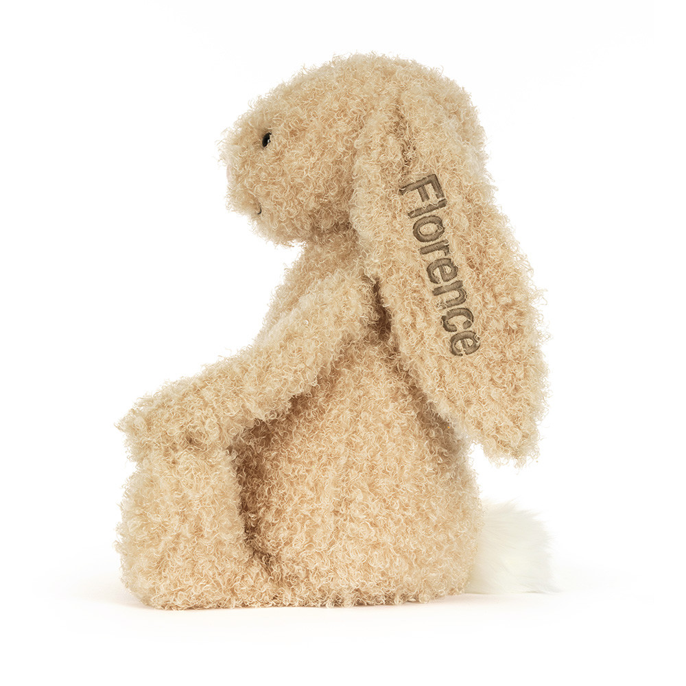 Personalized Bashful Luxe Bunny Curly Big - Official Jellycat