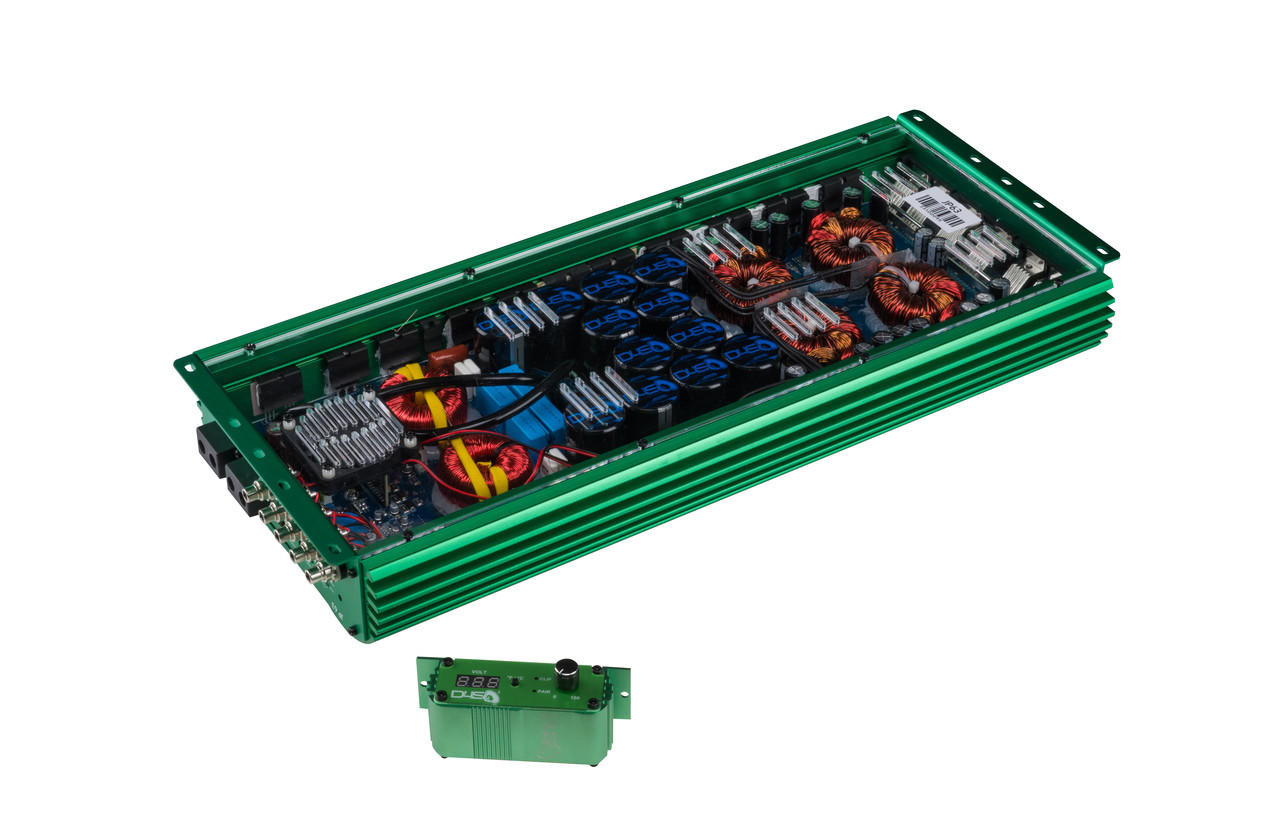 DOWN4SOUND JP63 GREEN | 6300W RMS AMPLIFIER - Down4Sound Shop